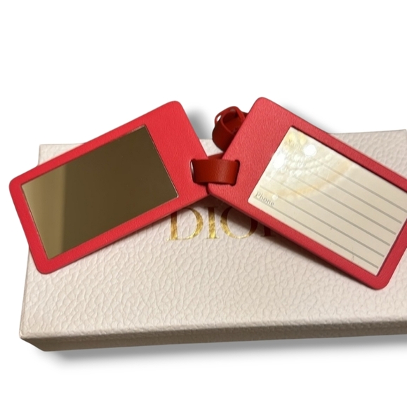New DIOR Luggage Travel Tag & Compact Mirror - Picture 4 of 5